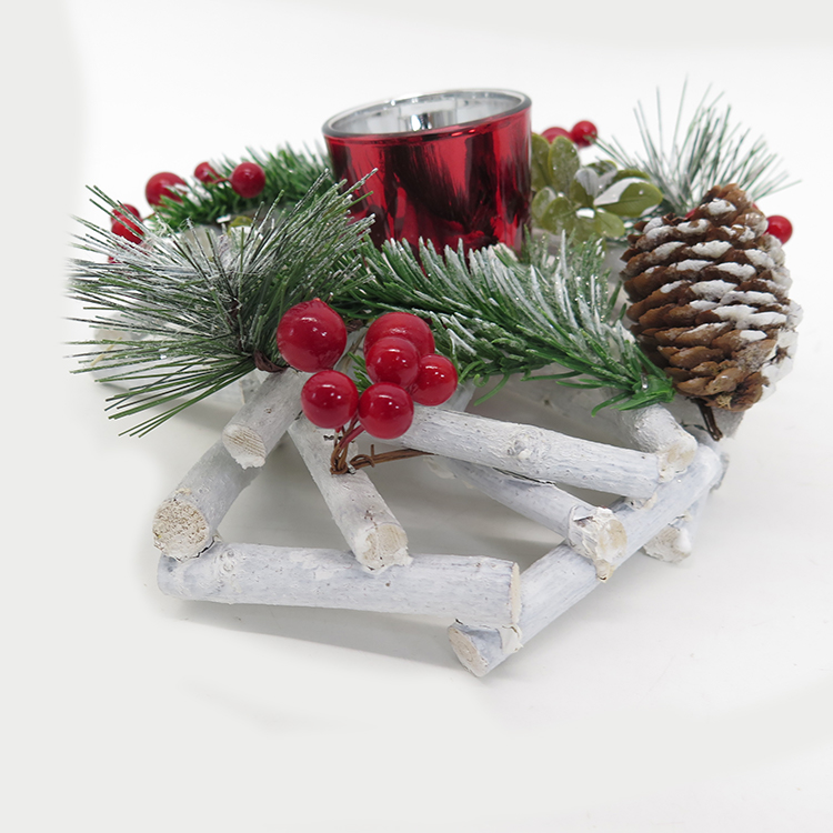 Fresh Design Christmas Snow Scene Table Decoration One Cup Candle Holder