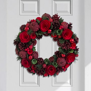 pinecone Christmas wreath