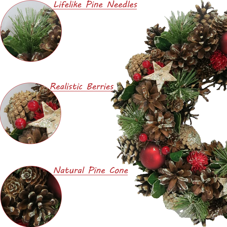 pinecone Christmas wreath