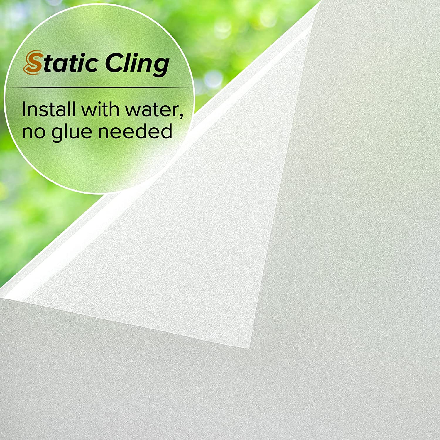 Anti Peeping Opaque Bathroom Window Glass Frosting Film