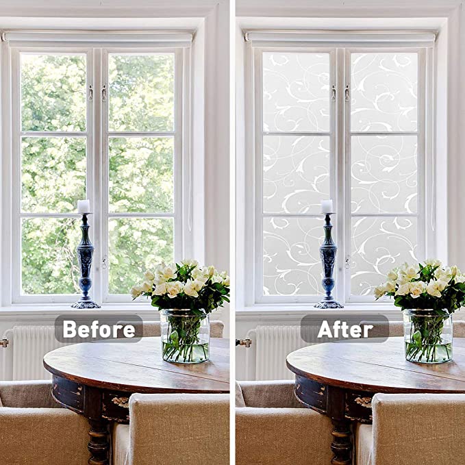 Bathroom Door Window Glass Electrostatic Anti Slip Frosting Film