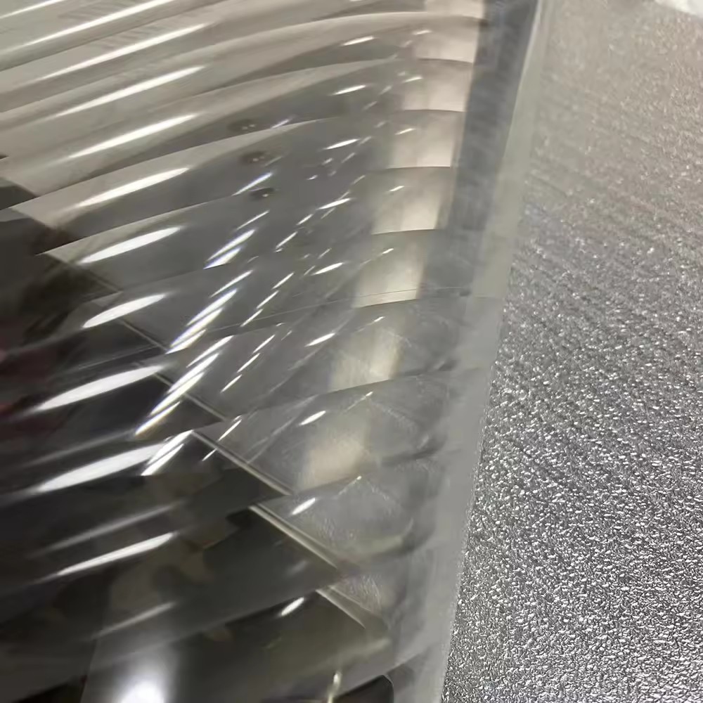 3D Reeded Glass Film PET Material Size 1.52*50 Meter Office Window Home Decorative Privacy Glass Film