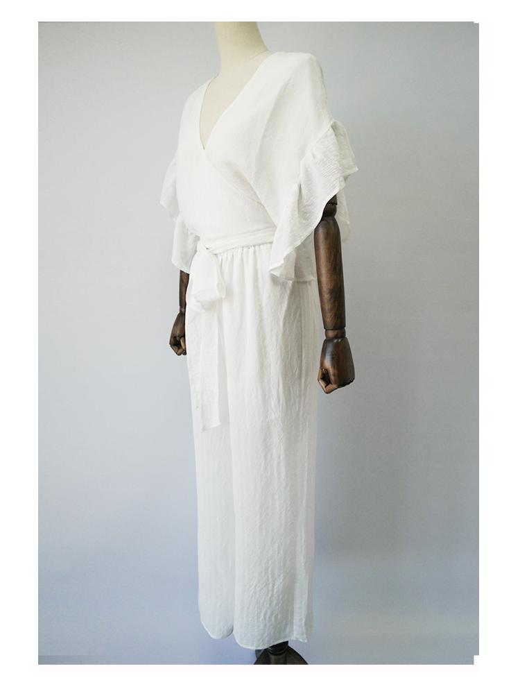 Women's Loose Casual Ruffle Jumpsuit
