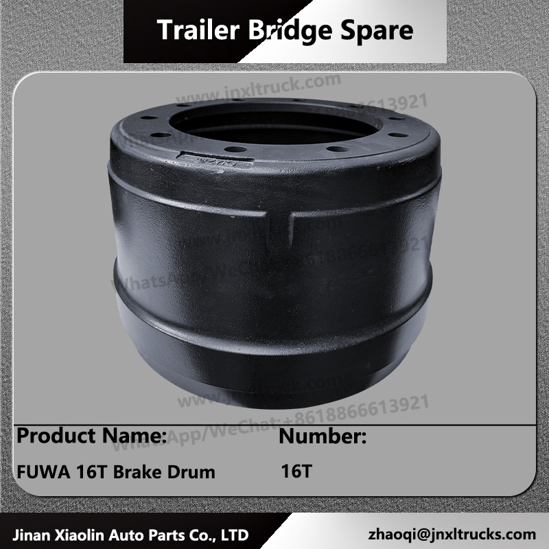Supply FUWA 16T Brake Drum For Trailer Axle Parts Brake Drum Wholesale
