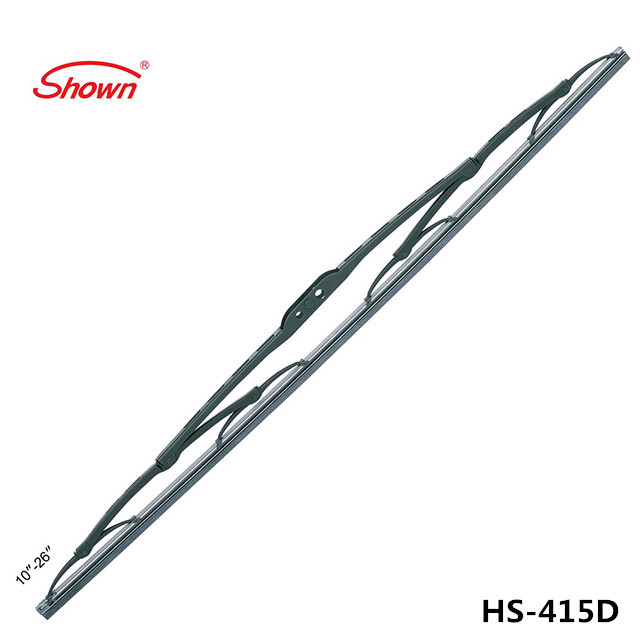 Metal frame windshield wiper blades
