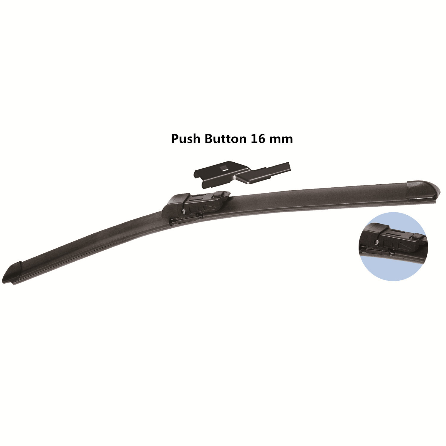 Flat wiper blade for VW