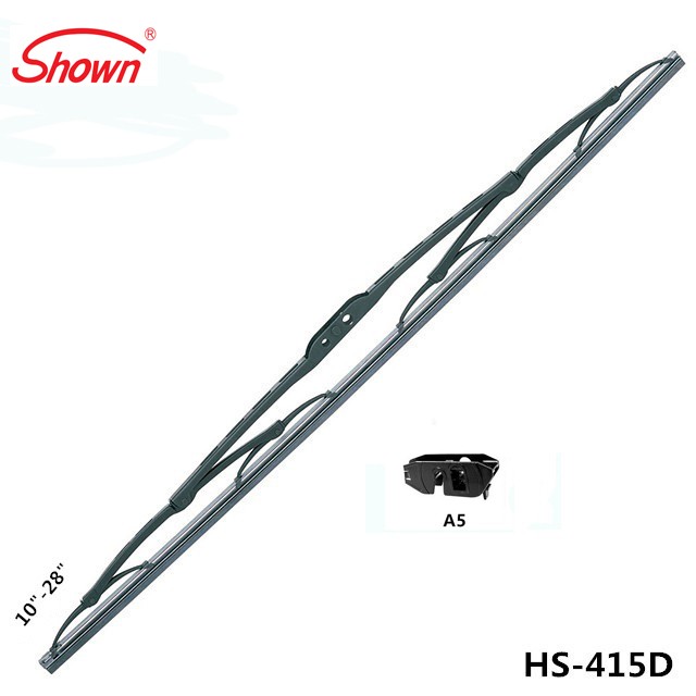 Metal frame windshield wiper blades