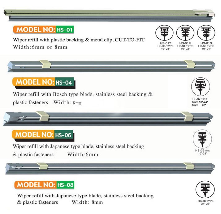 Wholesale wiper blade refill roll for vehicles