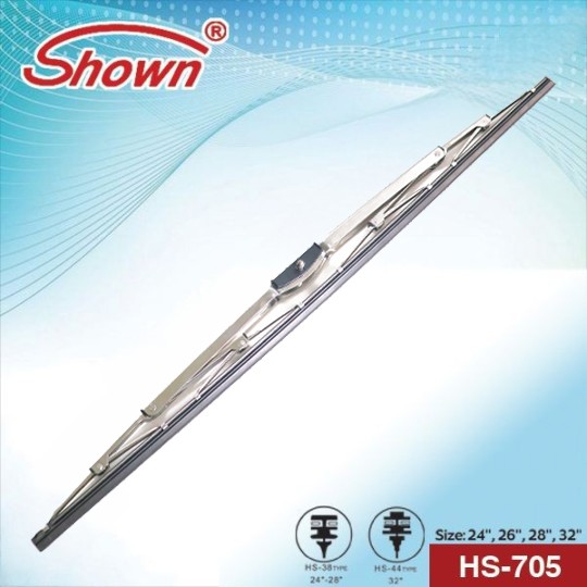 Stainless steel marine wiper blade