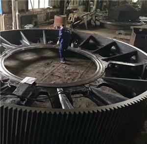 Big casting steel girth gear for ball mill or kiln