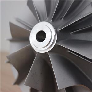 aluminium casting and CNC machining turbocharger compressor wheel