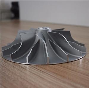 aluminium casting and CNC machining turbocharger compressor wheel