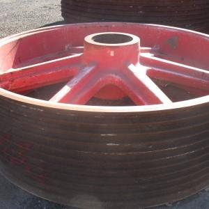 Mining jaw crusher ductile iron casting flywheel