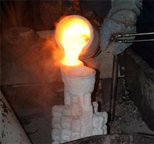 Investment casting steel casting