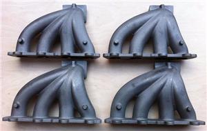 Ductile iron and gray iron casting manifold