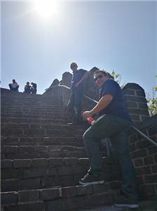 Visiting Hushan Great Wall with clients