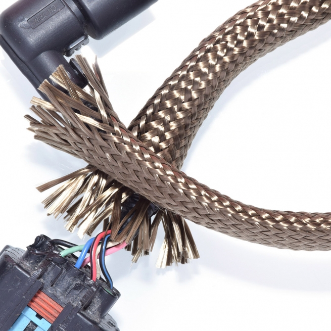 Manicotto Intrecciato In PET Nero Blu 1-10M 2 4 6 8 10 12 14