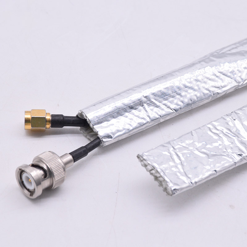 Manchon de câble en fibre de verre résistant à la chaleur en aluminium