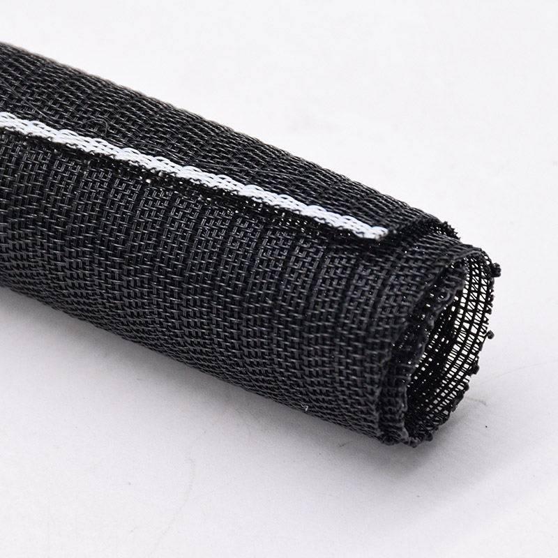 Manicotto per telaio in filo intrecciato spaccato in tessuto automobilistico