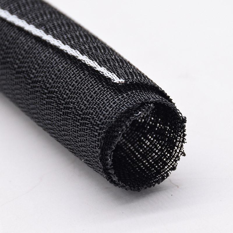 Manicotto per telaio in filo intrecciato spaccato in tessuto automobilistico