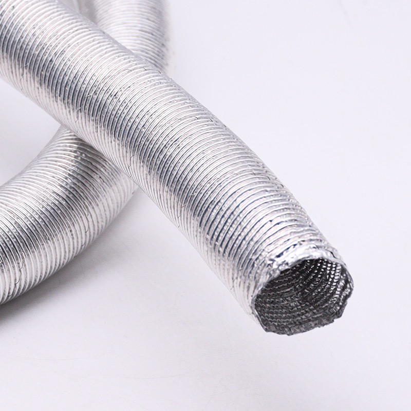 Conducto corrugado de telar de alambre de escudo térmico de papel de aluminio