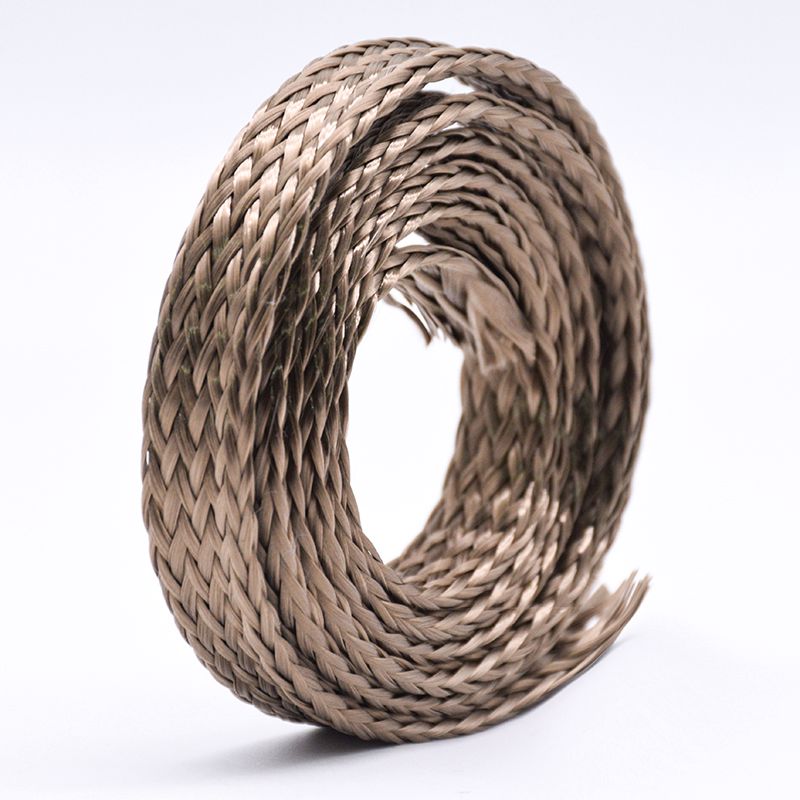 玄武岩纤维编织网状布线织机套管