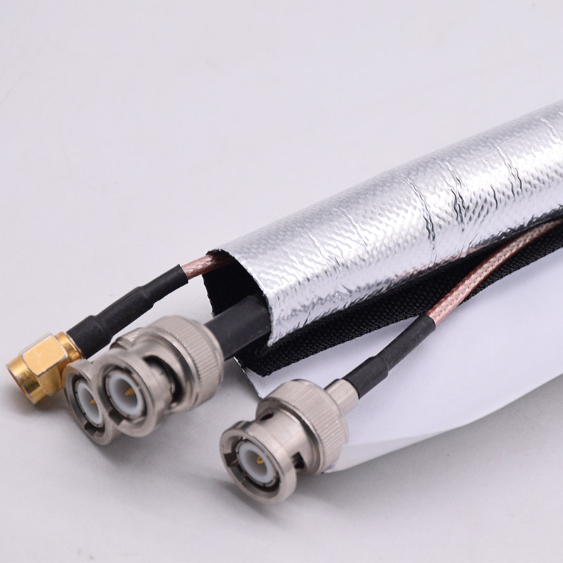 Funda de envoltura de alambre de cierre automático con escudo térmico de papel de aluminio