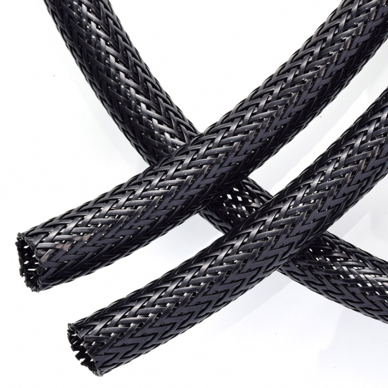 Guaina per cavi in ​​maglia intrecciata espandibile a filamento piatto in nylon