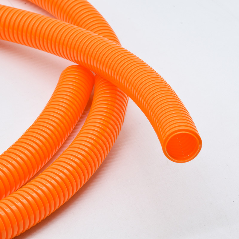 Orange Convoluted Wire Loom Tubing Cable SLeeve