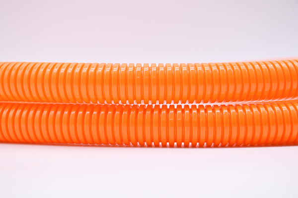 Flexible corrugated plastic tubing