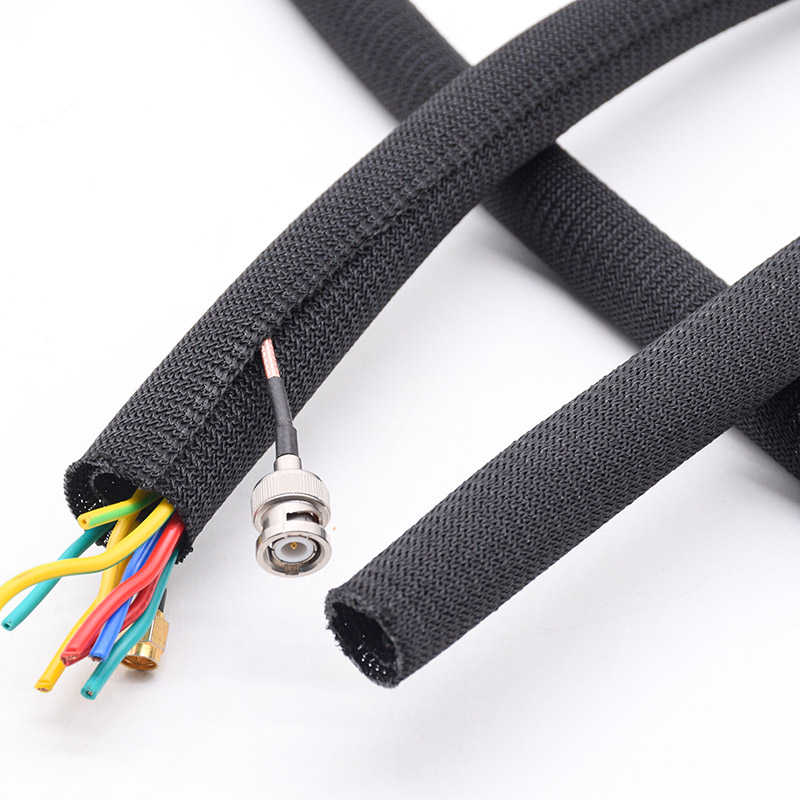 Side Entry Braided Wire Loom Tubing Sleeve