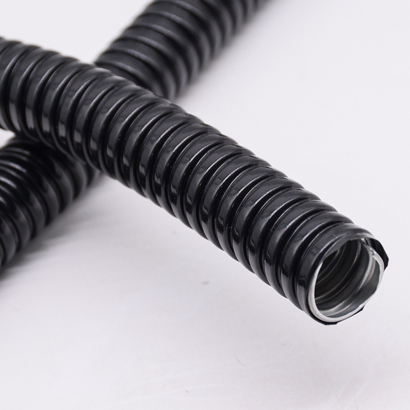 PVC con conducto flexible corrugado de metal
