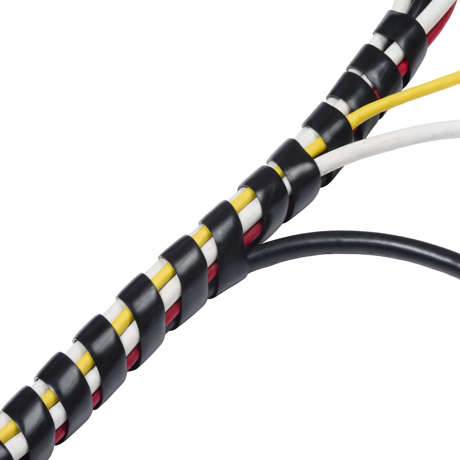 Protector de envoltura de cable en espiral flexible