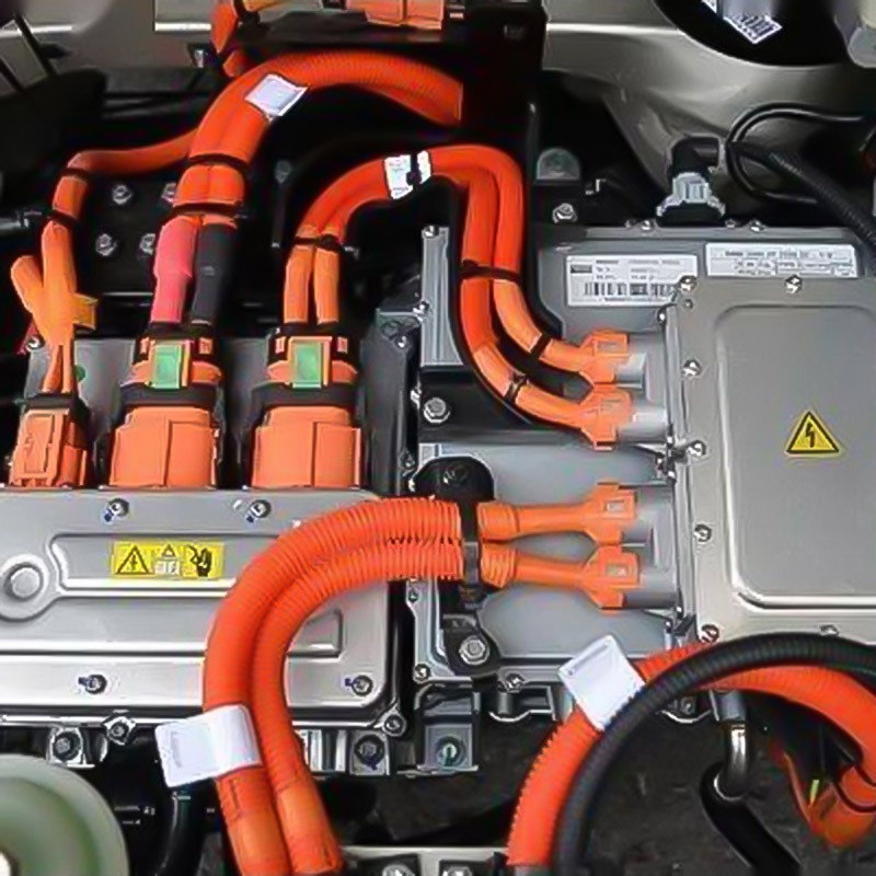 Tại sao dây dẫn điện cao thế của các phương tiện sử dụng năng lượng mới lại được bọc bằng khung dệt dây màu cam