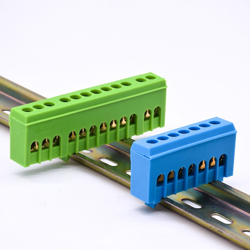 Terminal block connector din rail