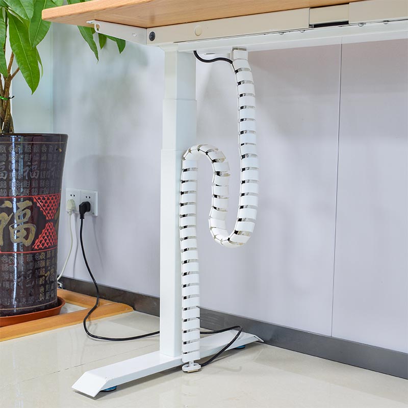 Debajo del escritorio ajustable serpiente vértebras cable organizador columna vertebral