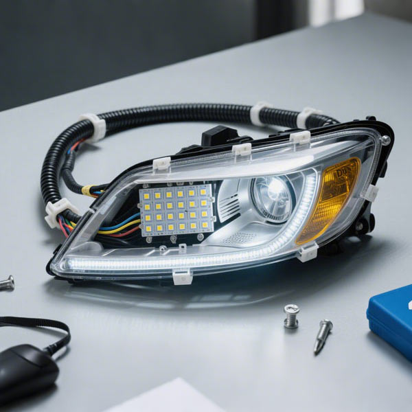 Nâng cao sản xuất đèn pha ô tô với ống bọc bện tự đóng