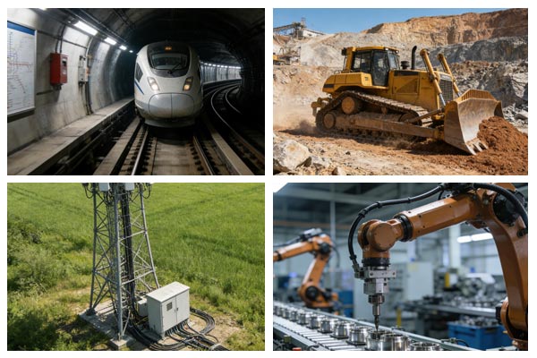 Análise técnica dos requisitos diferenciados para materiais de proteção de cabos em diversas aplicações industriais.