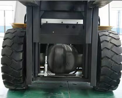 Battery balanced forklift