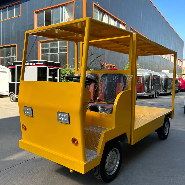 Electric handling flatbed truck