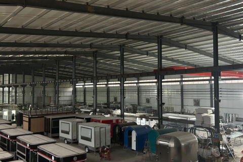 Filipino customers come to the factory to see electric microcards and food trailers