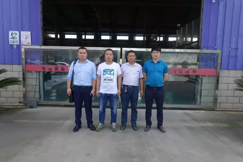 The president of changzhou’s sheet metal association visit chuangheng .