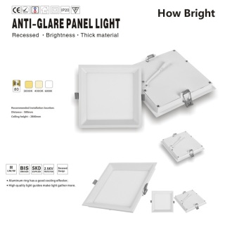 5/9/12/16/22 Watt Led Recessed Panel Light