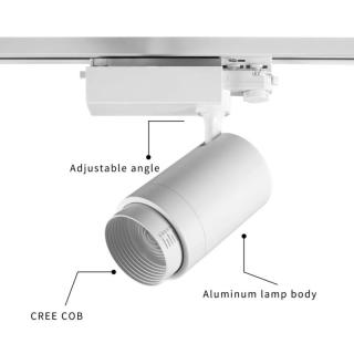 White Color Adjustable Led Industrial Track Lighting
