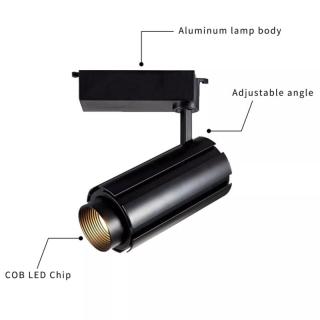 Black Adjustable Commercial Led Small Track Lighting