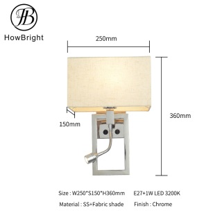 LED Wall Lamp Decorative Contemporary Swing Arm Bedroom Lamp