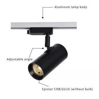 Interior Bedroom Black Modern Track Lighting