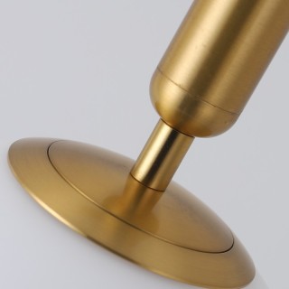 Glass And Brass Bell Moon Pendant Light