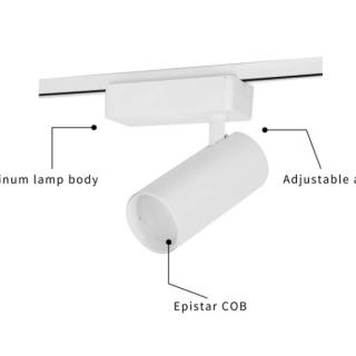 Illuminazione a binario mobile di base a LED commerciale