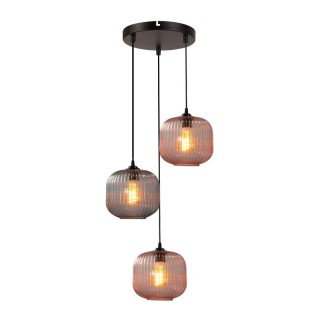 Unusual Oversized Coloured Glass Lamp Pendant Light